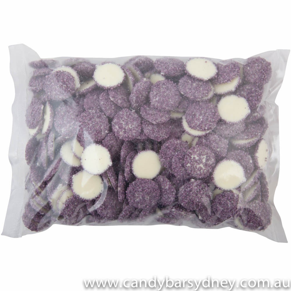 Purple Speckled White Choc Jewels Candy Bar Sydney